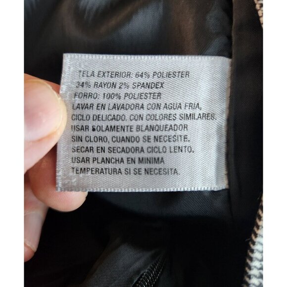 Worthington Womens Houndstooth Pencil Skirt Size 6 Black & White - Picture 4 of 4